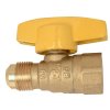 1/4-Turn Gas Valve Straight Stop - 1/2 Flare x 1/2 FIP