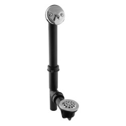 1-1/2 in. Black Tubular Trip Lever Bath Waste