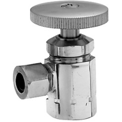 Angle Stop, 1/2" IPS Inlet - Round Handle