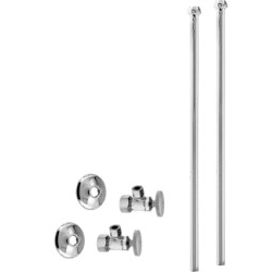 1/2" Nom. x 3/8" Bullnose Riser Faucet Kit - Round