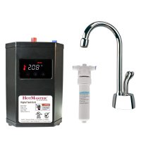 Develosah 9 in. Instant Hot and Cold Water Dispenser with HotMaster™ DigiHot Digital Tank