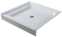 Shower Pan 36 x 36 3-Wall with Center Drain