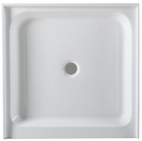 Shower Pan 36 x 36 3-Wall with Center Drain